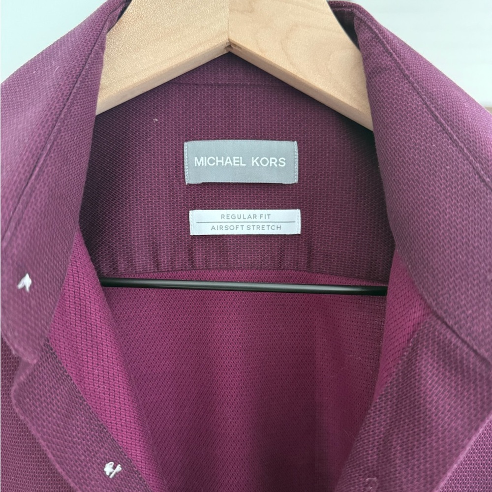 Michael Kors Deep Burgundy Dress Shirt